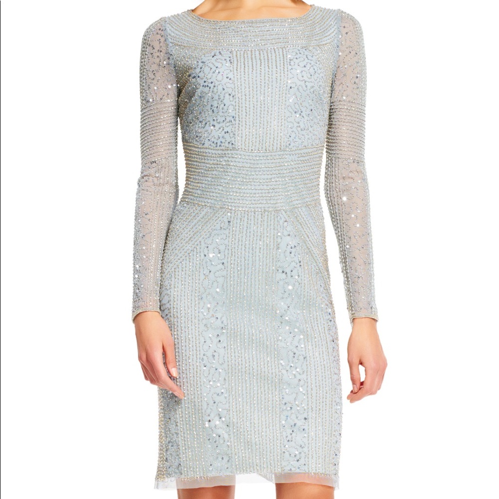Ice blue Adrianna Papell dress